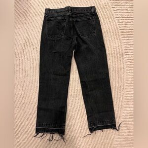 ASKKNY Women's Black Jeans - flare cropped